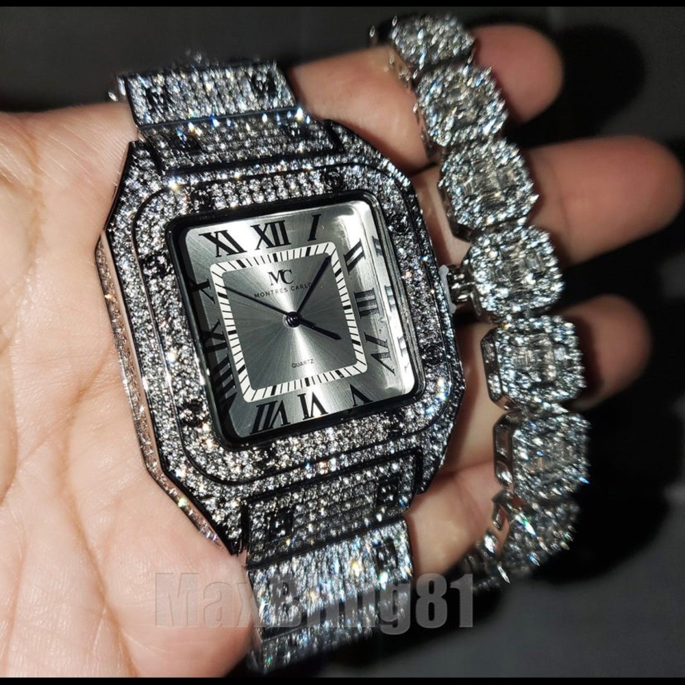 Iced Out Watch. Super Bright Shine! Guaranteed!